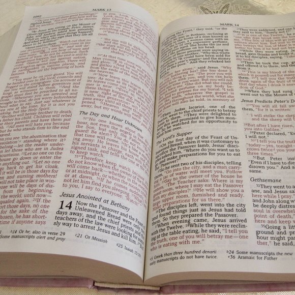 VTG Womens Devotional Bible NIV Christs Words in Red 1990 HC Zondervan USA - Picture 9 of 11